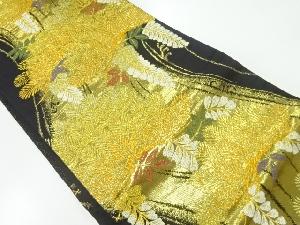 松に藤模様織出し袋帯